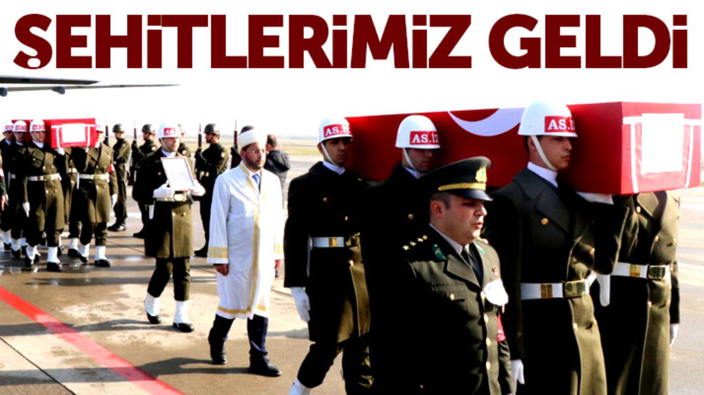 Afrin şehitleri Burak Akalın ve Hüseyin Şahin'in cenazeleri Samsun'a geldi