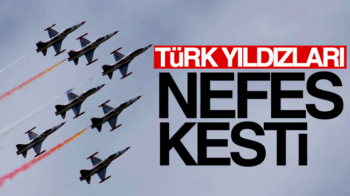 Türk Yıldızları Samsun'da gökyüzünden dans etti