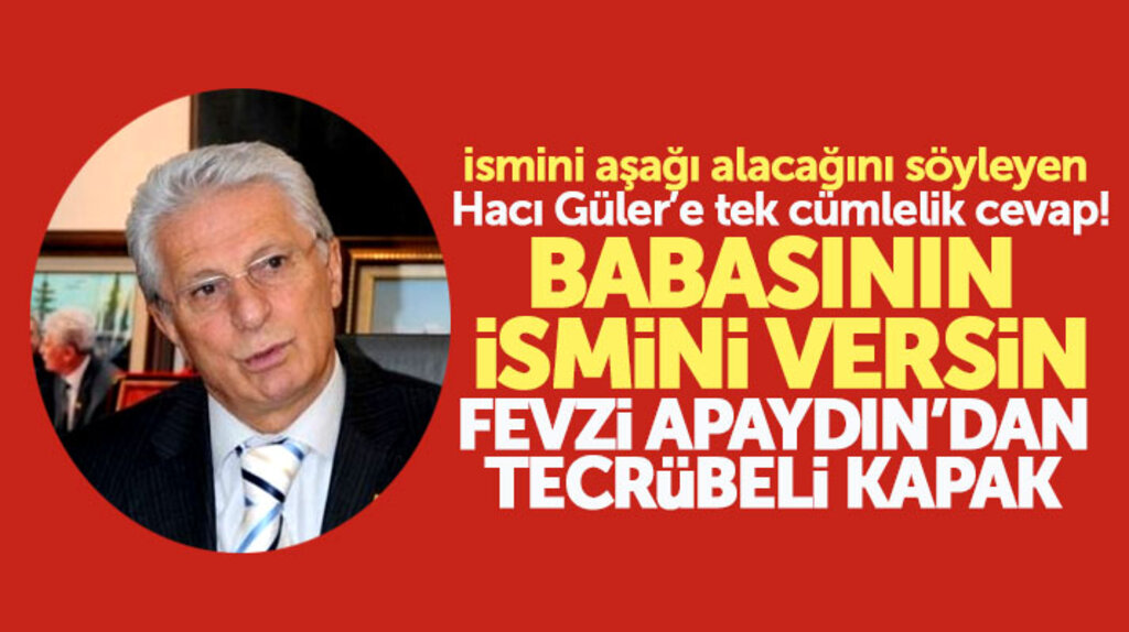Fevzi Apaydın'dan ismini aşağı alacağını söyleyen Eyüp Güler tek cümlelik yanıt