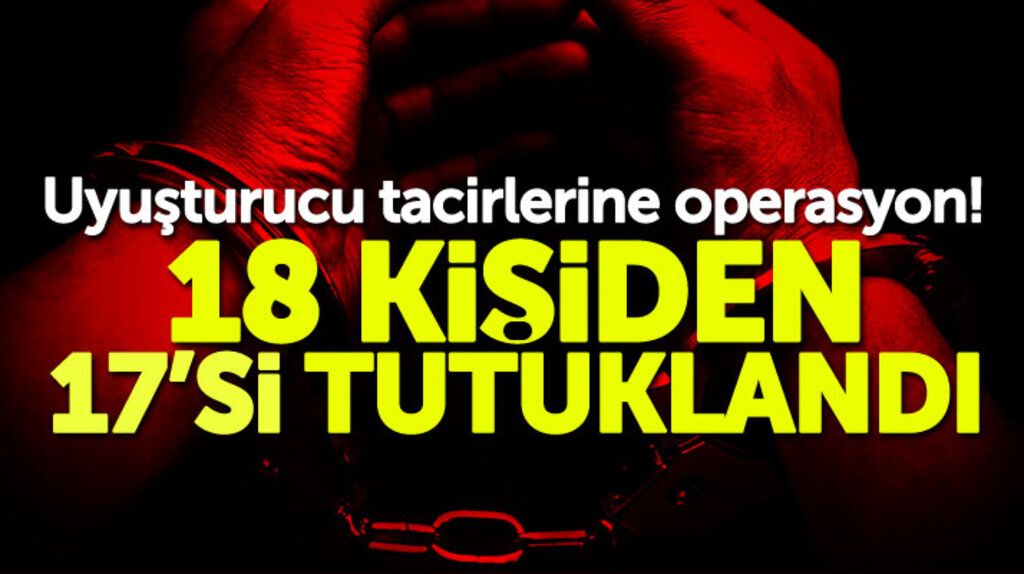 Samsun Terme'de yapılan uyuşturucu ticareti operasyonunda 17 tutuklama