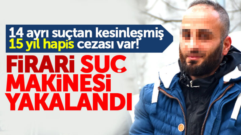Samsun'da 14 ayrı suçtan 15 yıl hapis cezası bulunan firari mahkum yakalandı