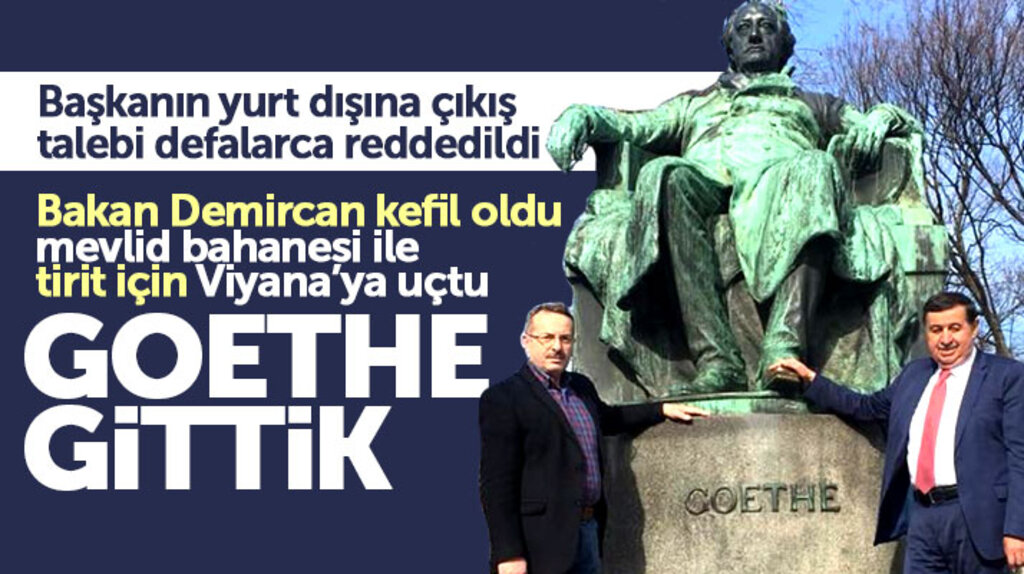 Havza Belediye Başkanı İkiz, mevlit için gittiği Viyana'da Goethe'nin heykelini ziyaret etti