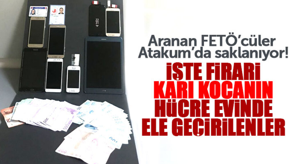 Samsun Atakum'da FETÖ firarisi karı ve koca hücre evinde sahte kimliklerle yakalandı