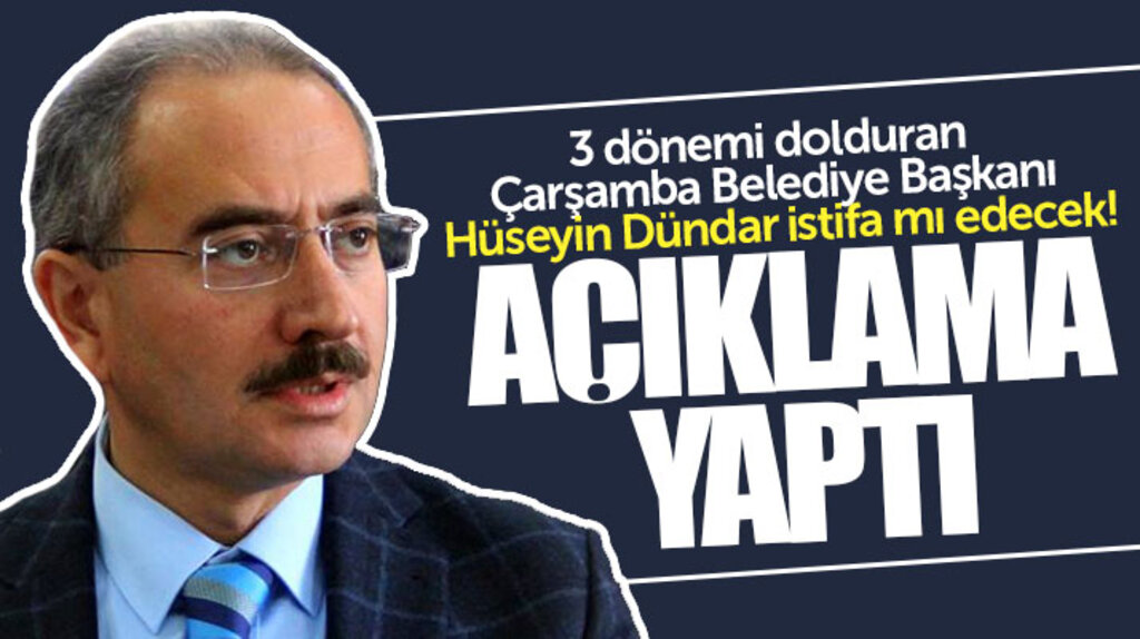 Çarşamba Belediye Başkanı Hüseyin Dündar istifa edeceği iddialarına açıklama yaptı