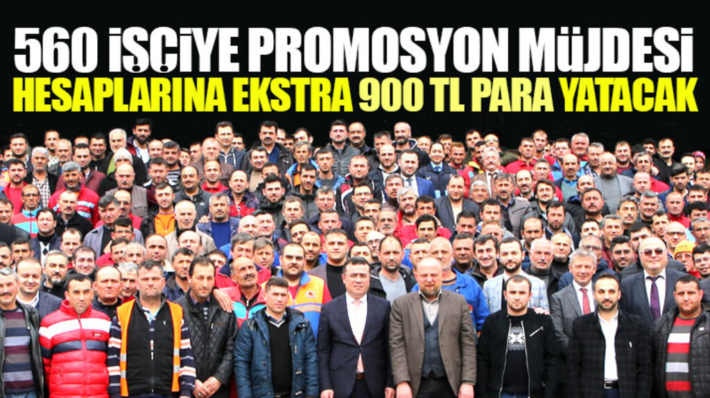 Samsun'da Atakum Belediyesinde çalışan 560 işçi 900 TL promosyon ücreti alacak