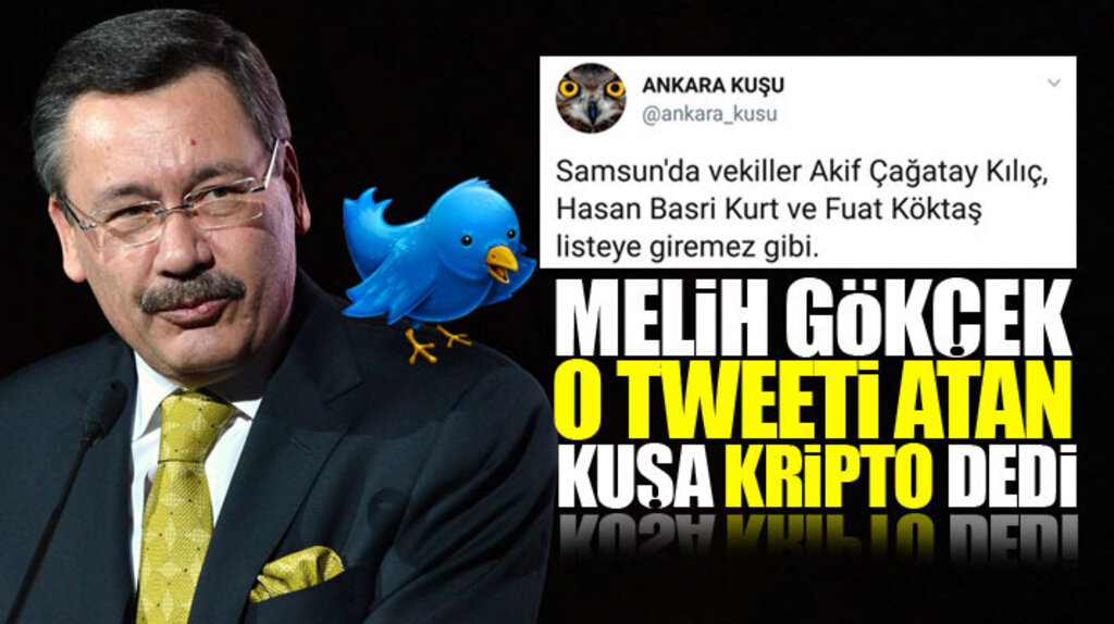 Melih Gökçek'ten Samsun Milletvekilleri ile ilgili tweet atan Ankara Kuşu için kripto uyarısı
