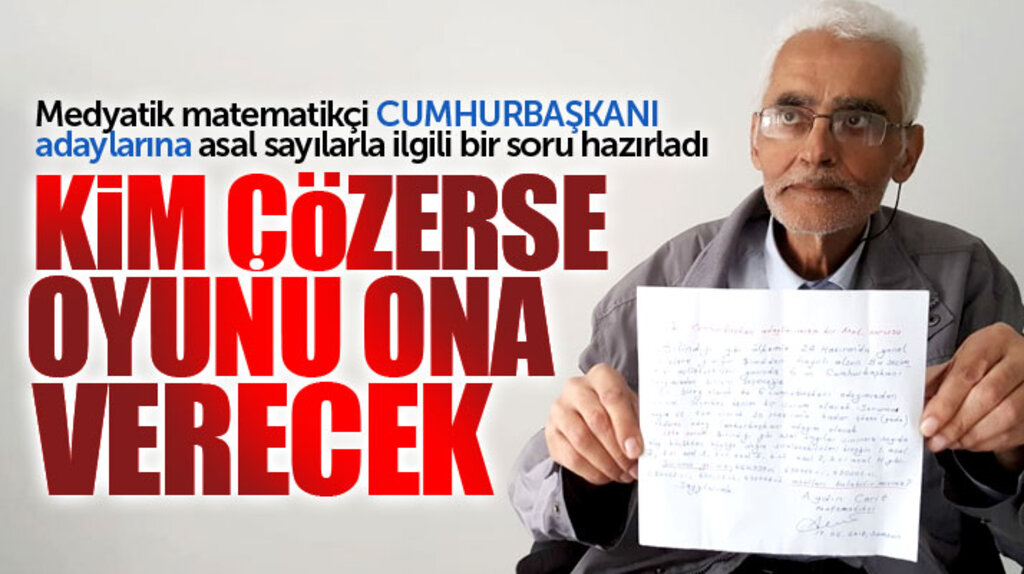 Cumhurbaşkanı adaylarına matematik sorusu! Soruyu çözene oyunu verecek