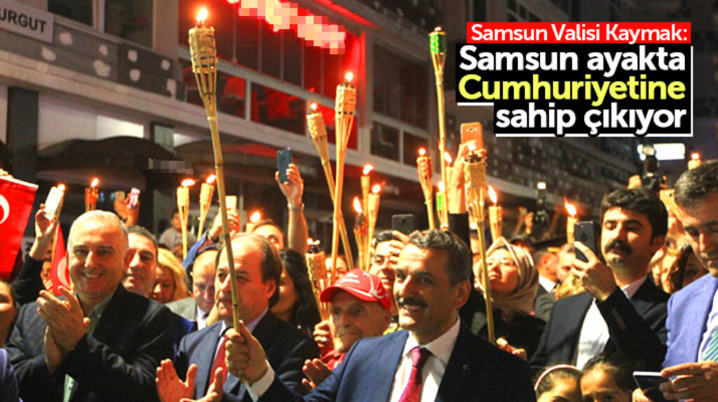 Samsun Valisi Osman Kaymak: Samsun ayakta, Cumhuriyetine sahip çıkıyor
