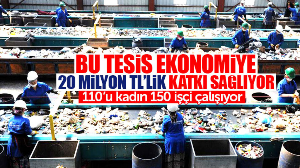 Samsun'da ekonomiye her yıl 20 milyon TL katkı sağlayan tesiste 150 işçi çalışıyor