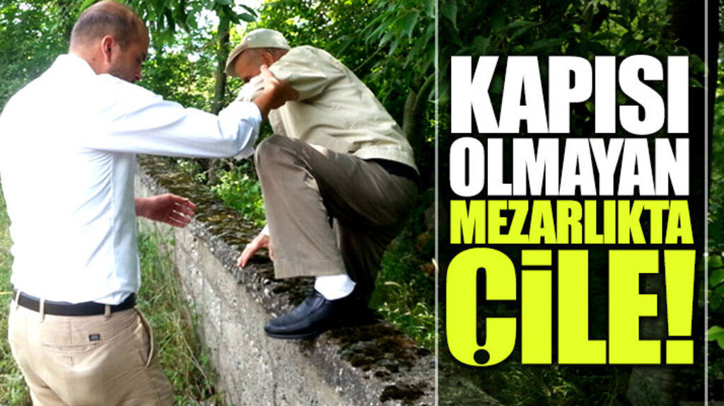 Samsun Bafra'da kapısı olmayan mezarlık vatandaşlara zor anlar yaşatıyor