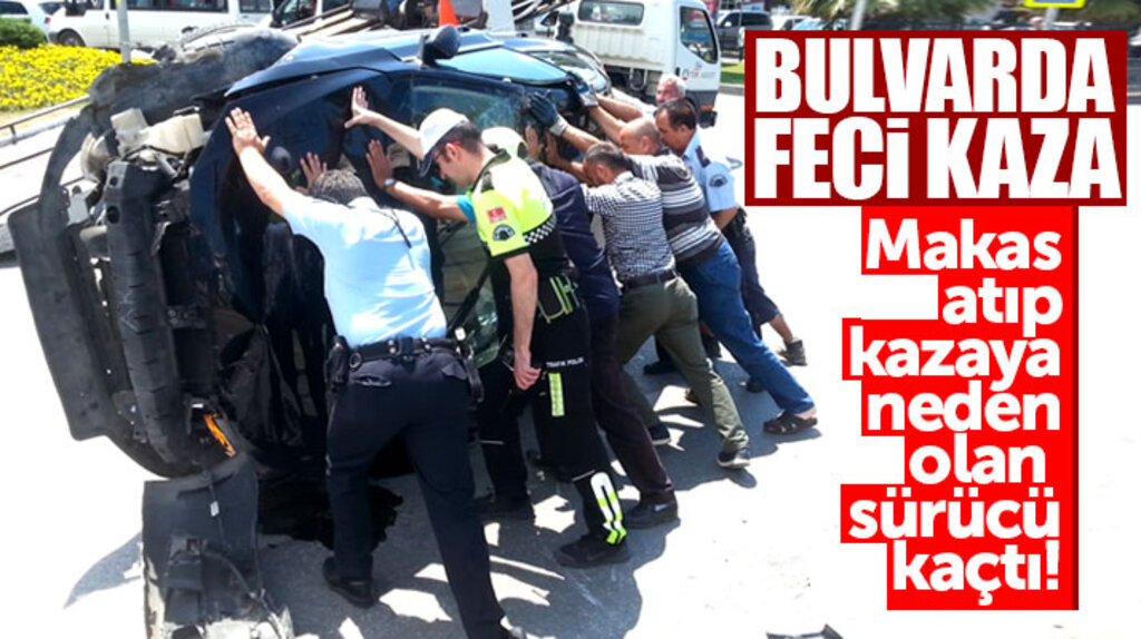 Samsun'da Shell Kavşağında feci trafik kazası!