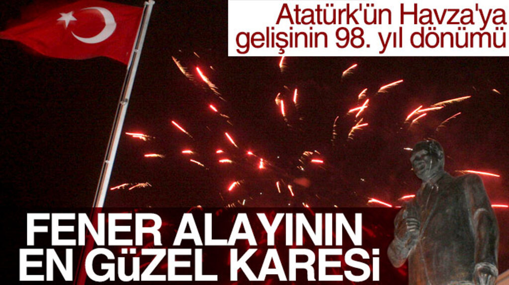 Samsun'un Havza ilçesinde Fener alayı yürüyüşü yapıldı