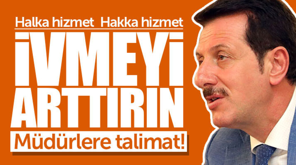 Erdoğan Tok'tan müdürlere talimat! İvmeyi arttırın