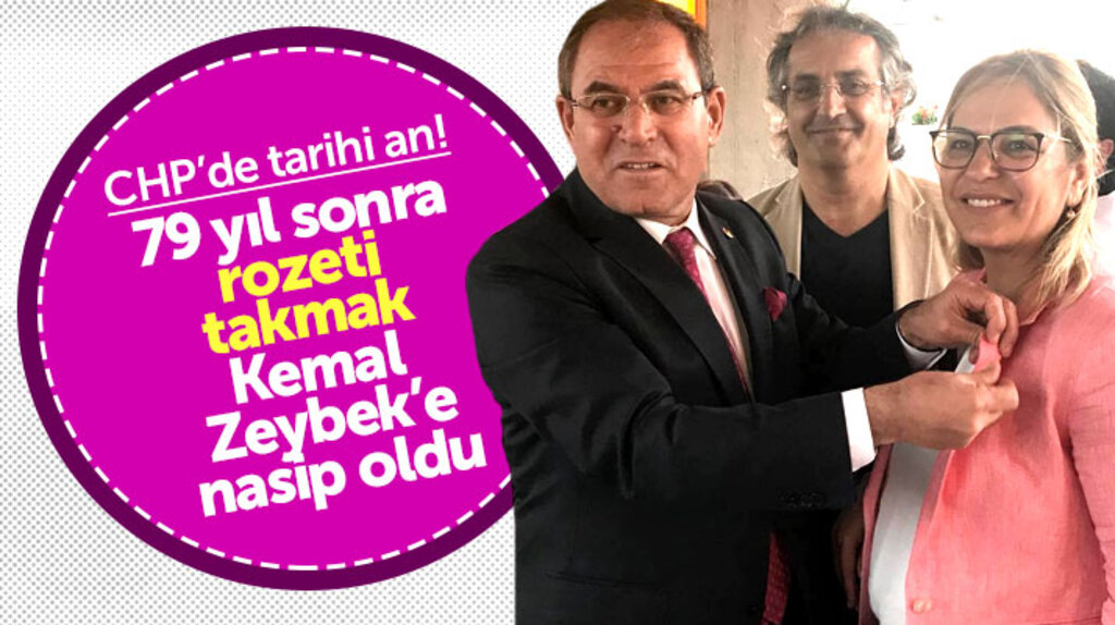 Kemal Zeybek'ten centilmen davranış! Neslihan Hancıoğlu'nun rozetini taktı