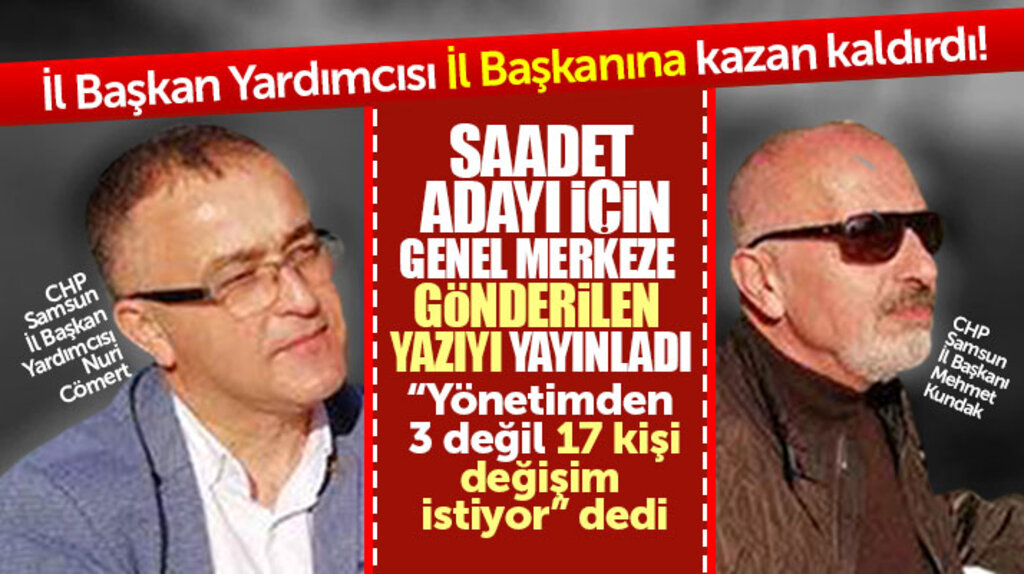 Samsun CHP İl Yönetiminde kriz çıktı! İl Başkan Yardımcısı İl Başkanına tepki gösterdi
