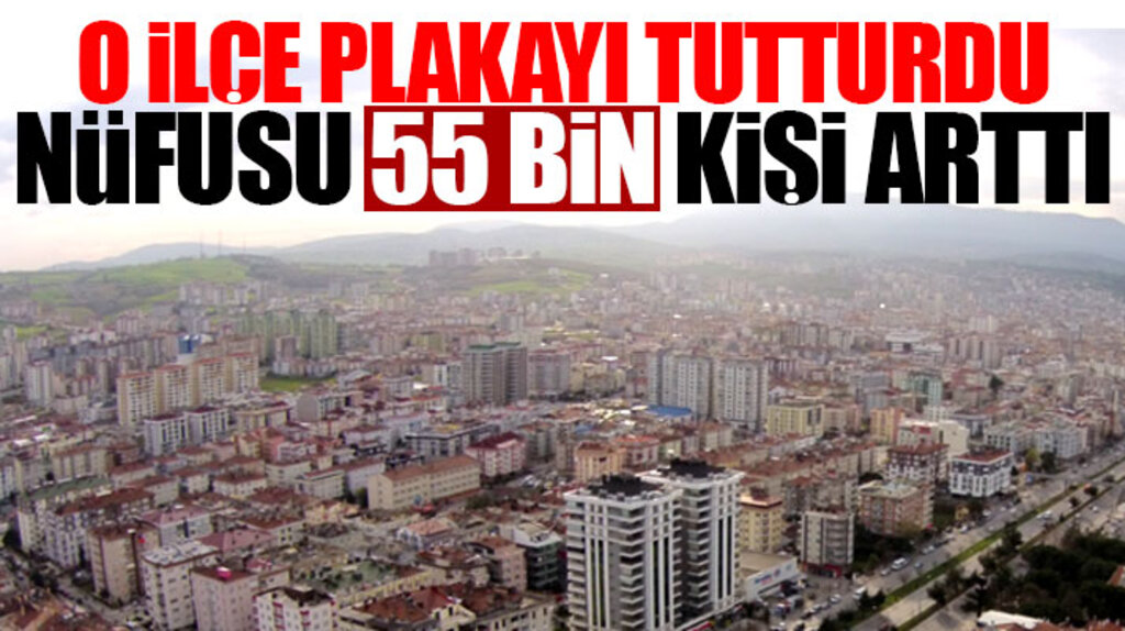 Samsun'un Atakum ilçe nüfusu 4 yılda 55 bin kişi arttı