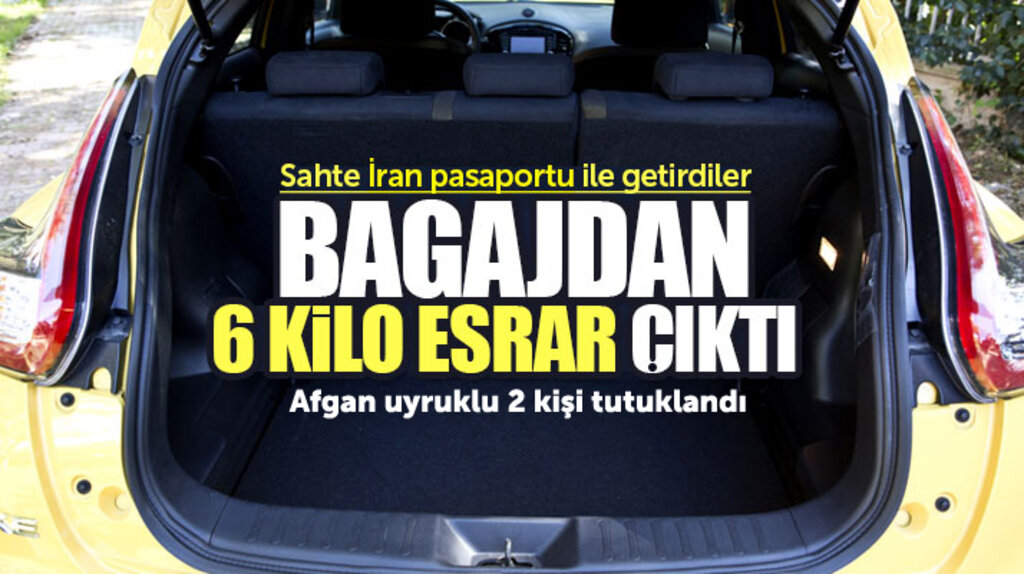 Samsun'da taksi bagajında 6 kilo 850 gram reçine esrar ele geçirildi