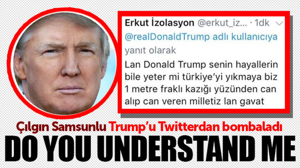 Samsunlu esnaf Donald Trump'a Twitter'dan tepki gösterdi