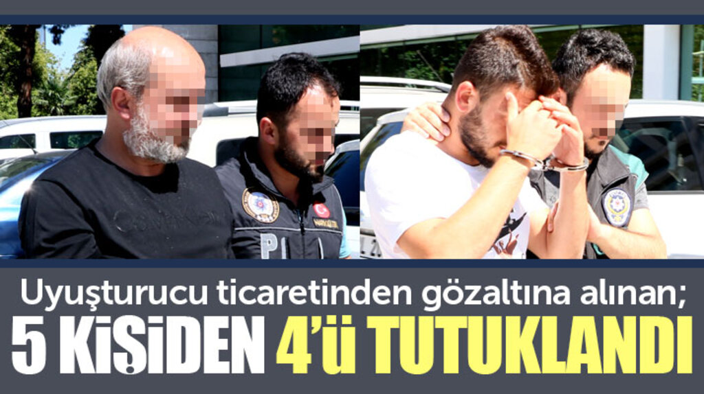 Samsun'da uyuşturucu ticareti yapan 5 kişiden 4'ü tutuklandı