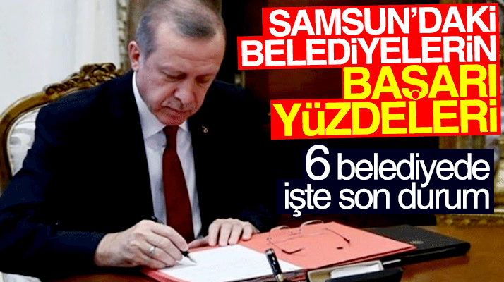 Samsun'da AK Parti'li İlçe Belediyelerinin başarı performans raporları