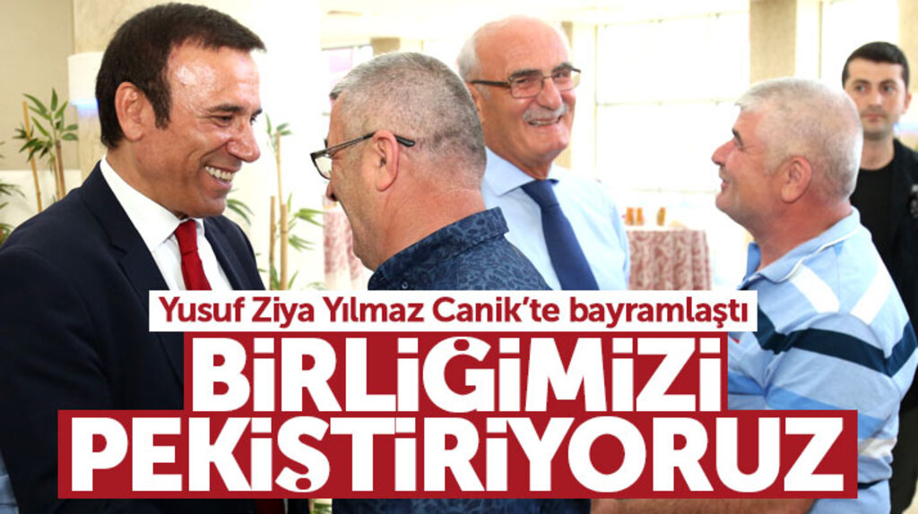Yusuf Ziya Yılmaz Canik Belediyesinde vatandaş ve partililerle bayramlaştı