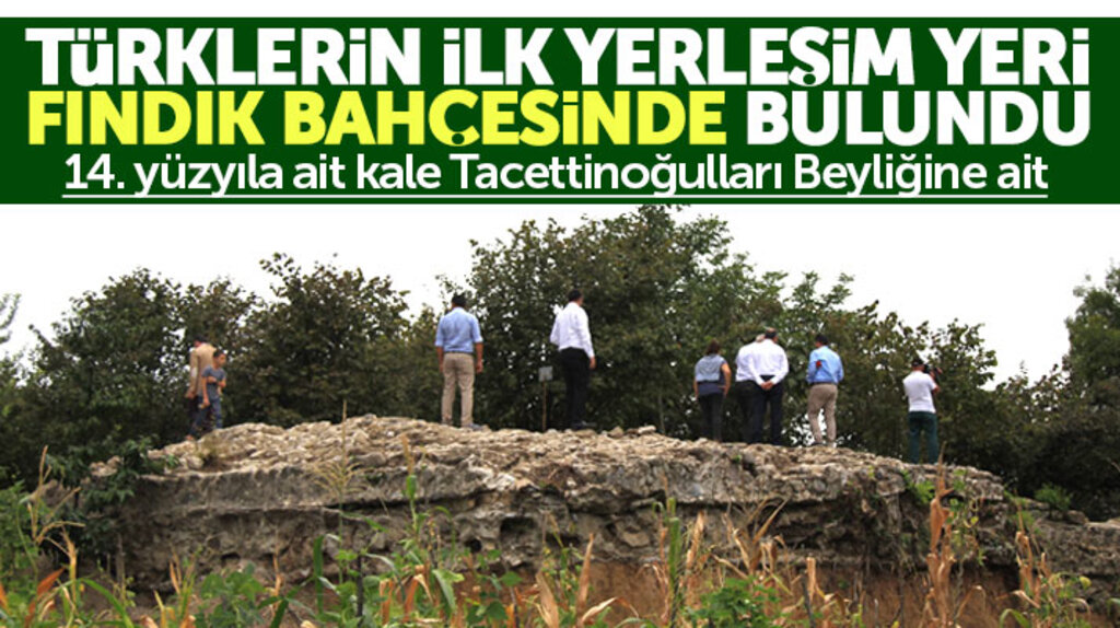 Samsun Çarşamba'da Türklerin ilk yerleşim yeri fındık bahçesinin içinde bulundu