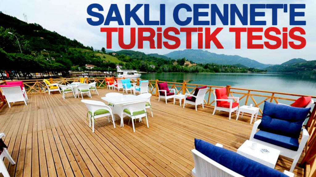 Samsun'un Ayvacık ilçesi Saklı Cennet'e iskele kafe yapıldı