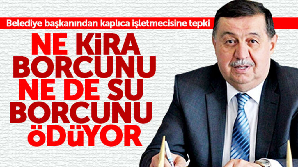 Havza Belediye Başkanı İkiz'den kira ve su borcunu ödemeyen kaplıca işletmecisine tepki