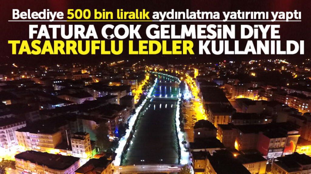 Samsun Terme'de aydınlatma için belediye 500 bin lira para harcadı