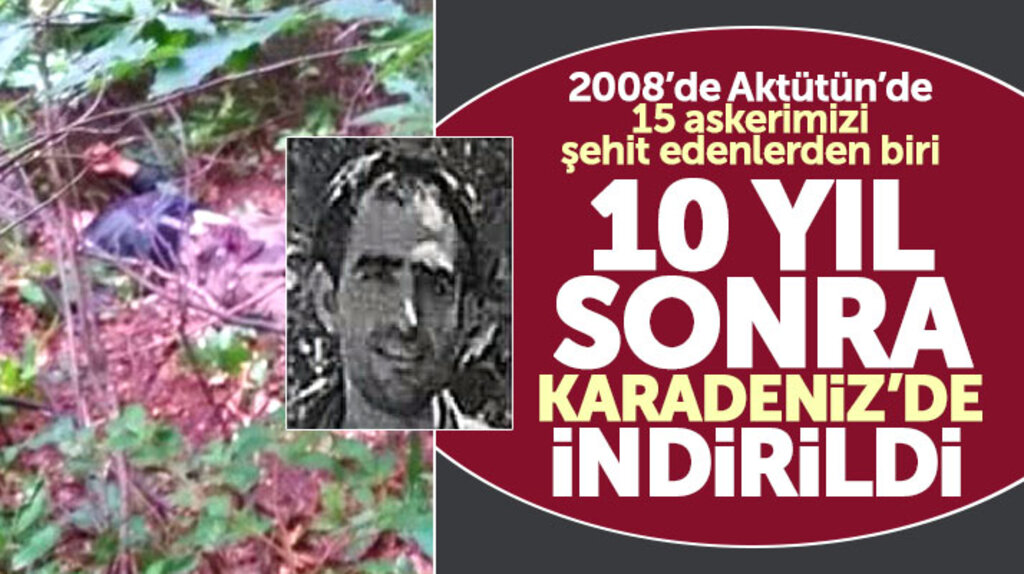 Giresun'da Aktütün'de 15 askerimizi şehit eden teröristlerden biri öldürüldü