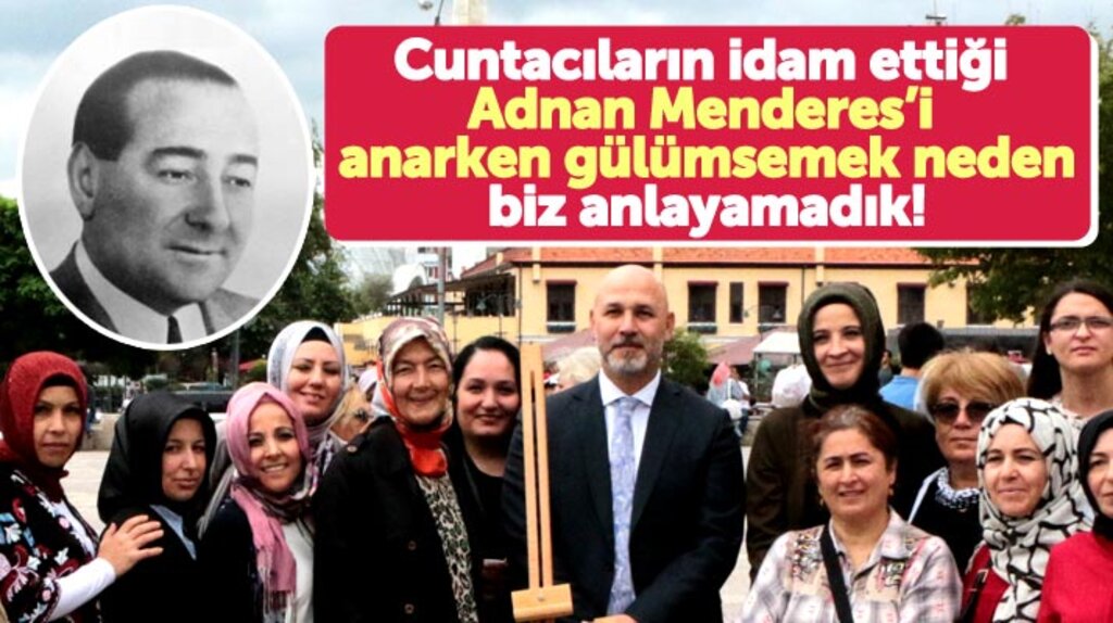 Samsun'da AK Partililer Adnan Menderes'i Cumhuriyet Meydanında andı