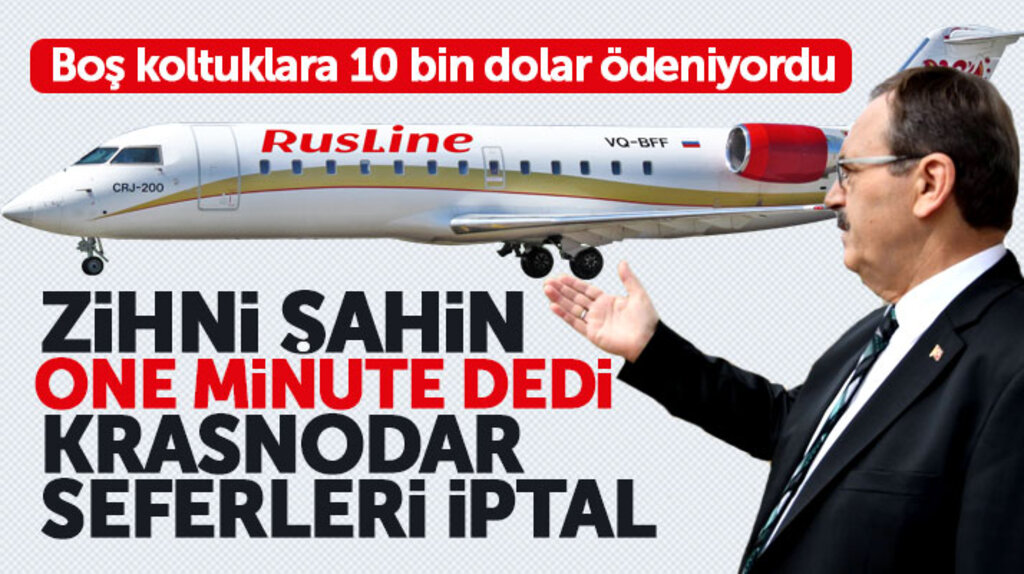 Samsun Krasnodar seferleri için boş koltuklara yapılan 10 bin dolarlık ödeme durduruldu