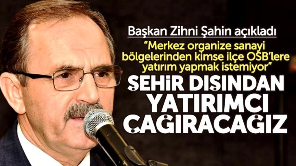 Zihni Şahin açıkladı! Samsun'da ilçe OSB'lere dışarıdan yatırımcı çağıracağız