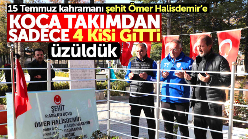Yılport Samsunspor'dan Ömer Halisdemir'in mezarına sadece 4 kişi gitti