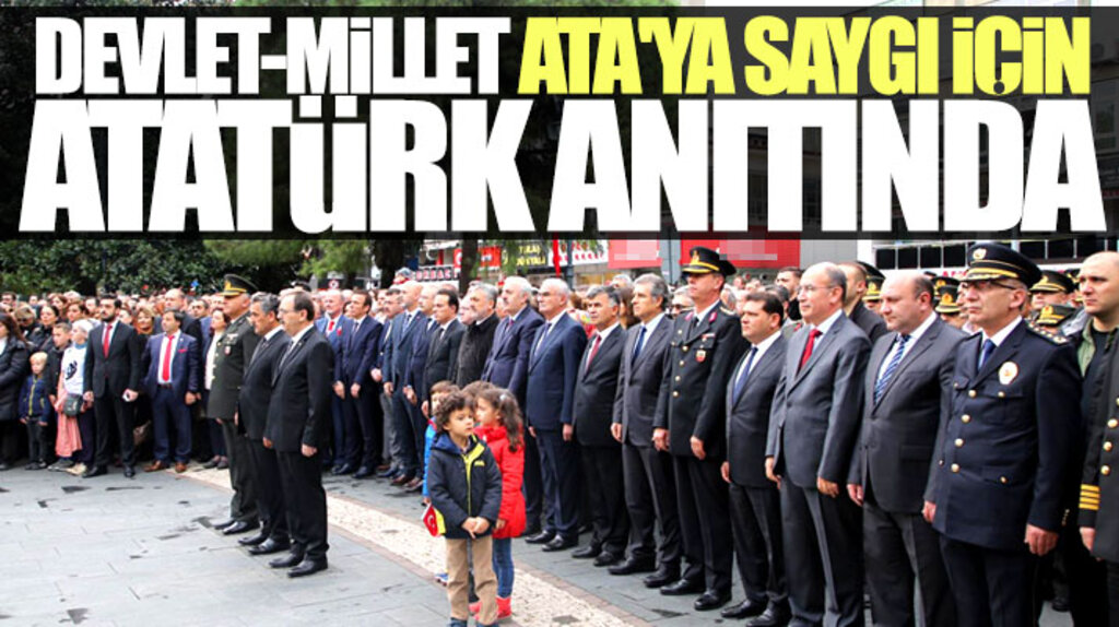 Samsun'da Atatürk Anıtında 10 Kasım töreni yapıldı