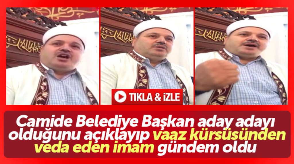 Samsun Ayvacık'ta aday adayı olduğunu camide açıklayan imam gündem oldu
