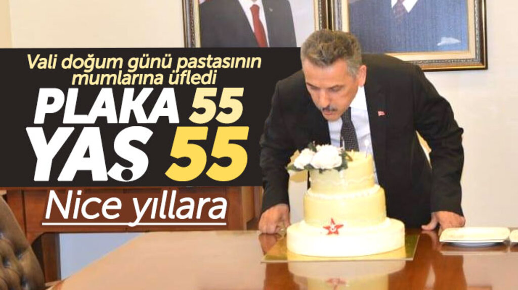 Samsun Valisi Osman Kaymak, 55 yaşına Samsun'da girdi