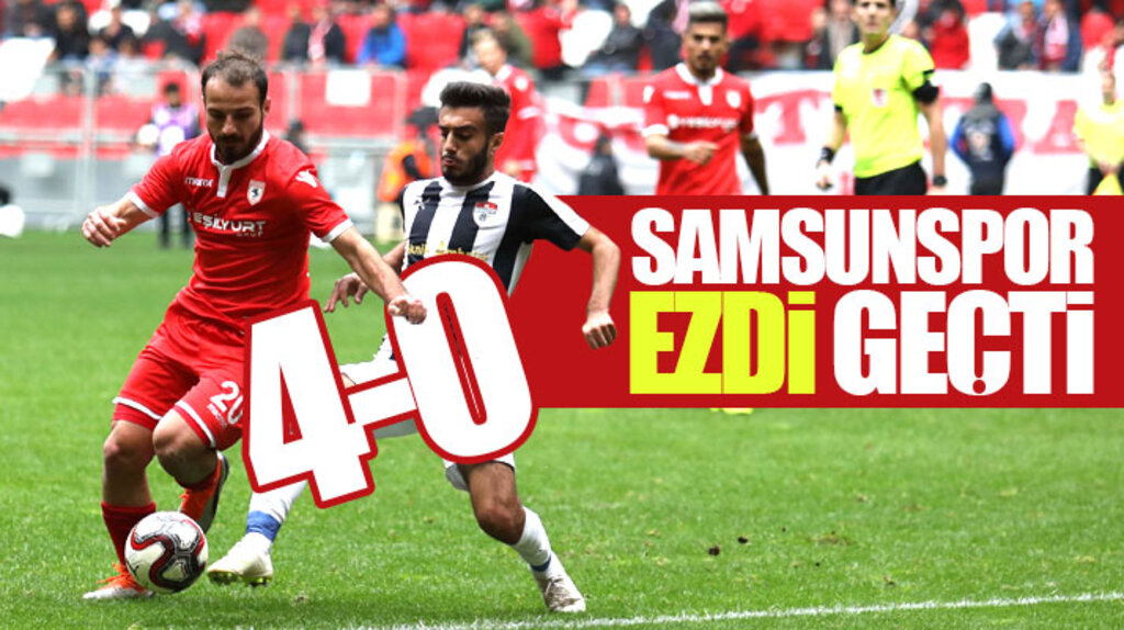Yılport Samsunspor sahasında karşı karşıya geldiği Manisaspor'u 4-0 yendi