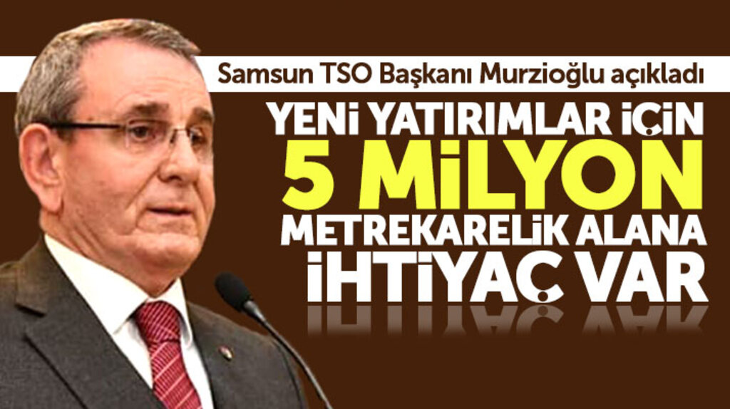 Samsun'da yeni yatırımları için 5 milyon metrekarelik sanayi bölgesine ihtiyaç var