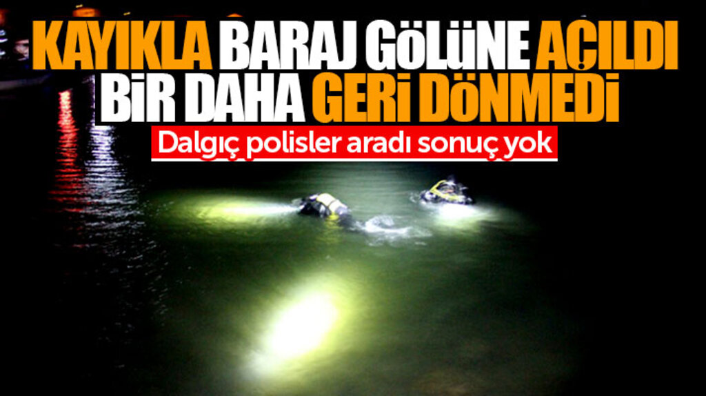 Samsun Bafra'da Derbent Baraj gölünde kaybolan Onur Özcan bulunamadı