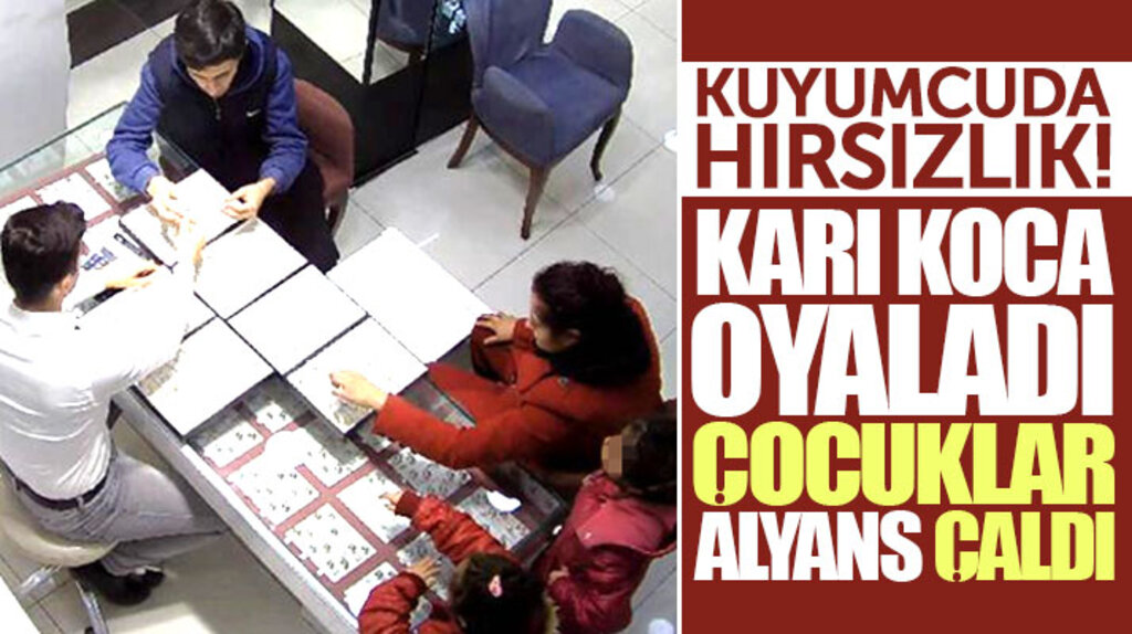 Samsun'da ilginç hırsızlık olayı! Karı koca kuyumcuyu oyaladı çocuklar alyans çaldı