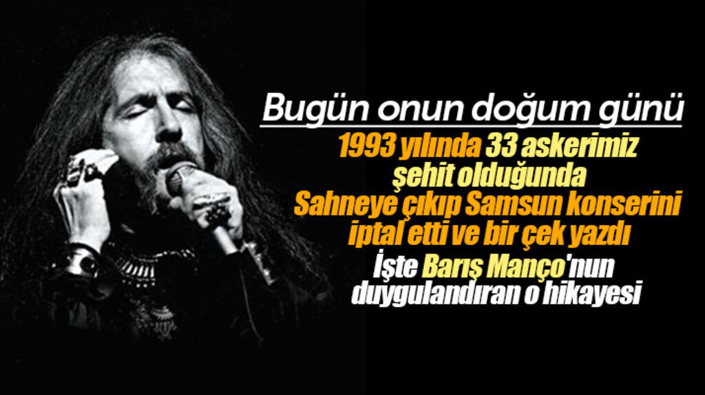 Barış Manço'nun 1993 yılında Samsun konserinde duygulandıran olayın hikayesi