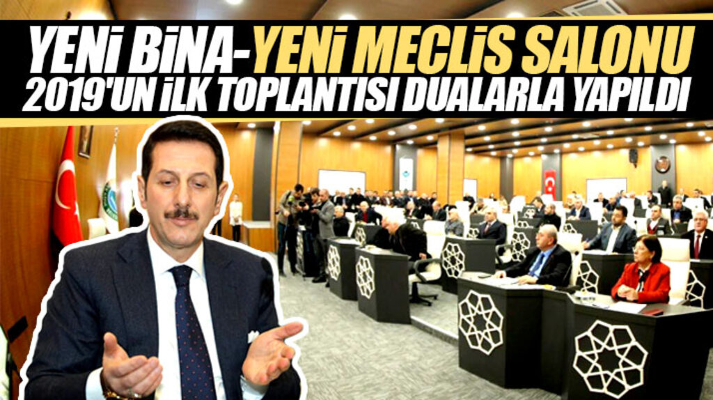 Samsun'da İlkadım Belediyesinin 2019 yılı ilk meclis toplantısı yeni hizmet binasında yapıldı