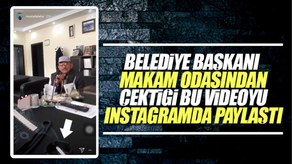 Samsun'da belediye başkanı sigara içtiği videonun görüntüsünü sosyal medyada paylaştı