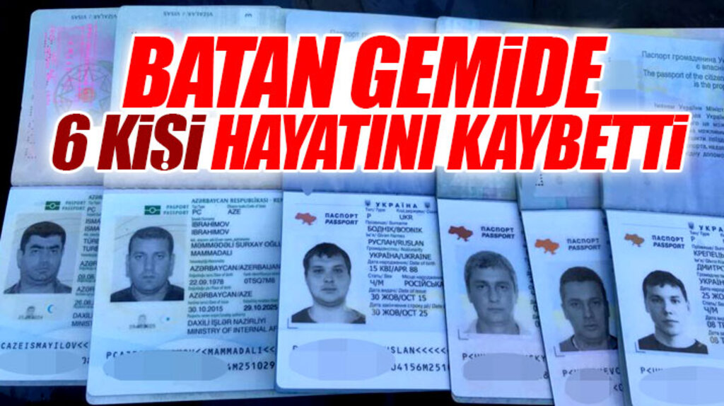 Samsun açıklarında batan Panama bandıralı gemide 6 kişi hayatını kaybetti 