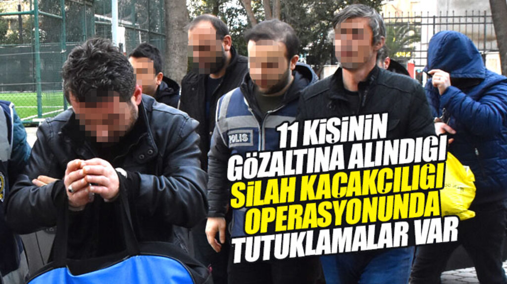 Samsun'da silah kaçakçılığı operasyonunda gözaltına alınan 11 kişiden 3'ü tutuklandı