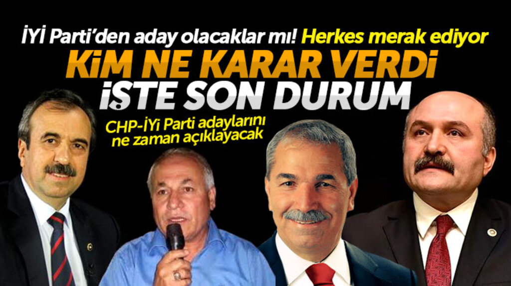 CHP ve İYİ Parti Samsun adaylarını ne zaman açıklayacak! Usta mı Tekin mi aday olacak