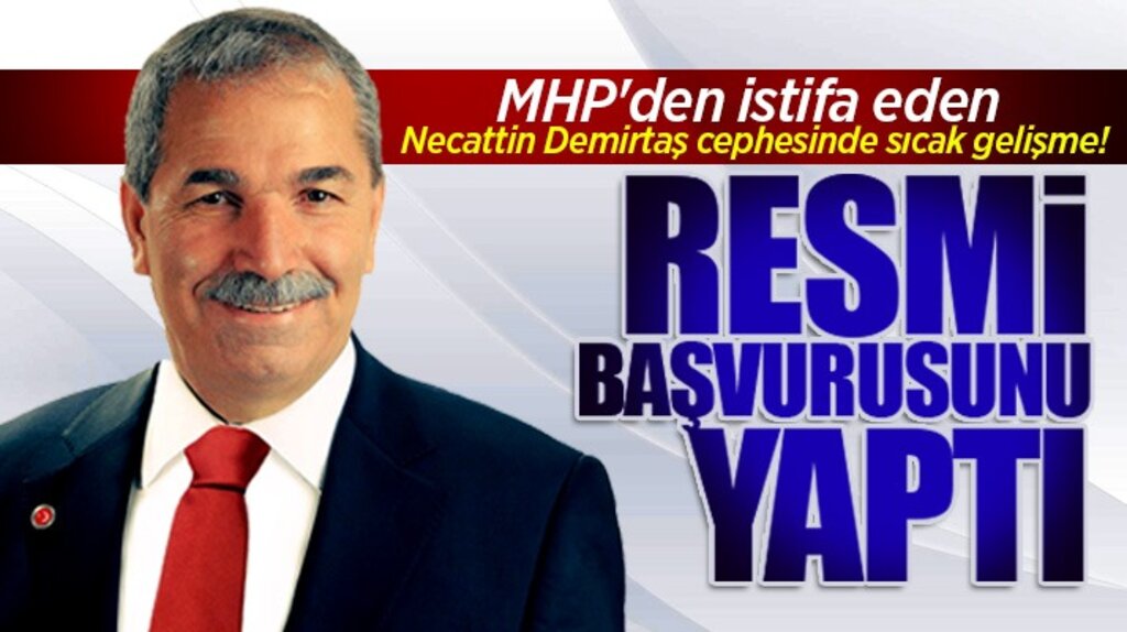 Necattin Demirtaş İlkadım adaylığı için İYİ Parti'den başvurusunu yaptı 