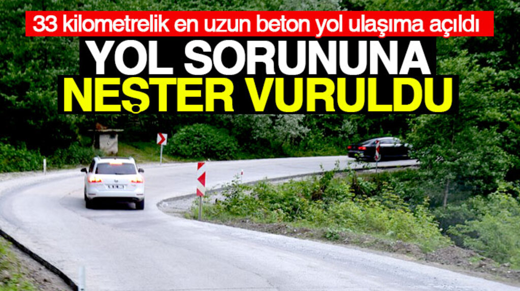 Samsun Büyükşehir Belediyesi Tahnal mahallesinin 33 kilometrelik yolunu yaptı