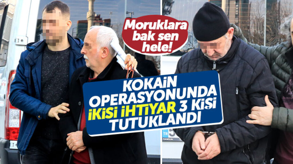 Samsun'da kokain operasyonu! İkisi yaşlı 3 kişi tutuklandı